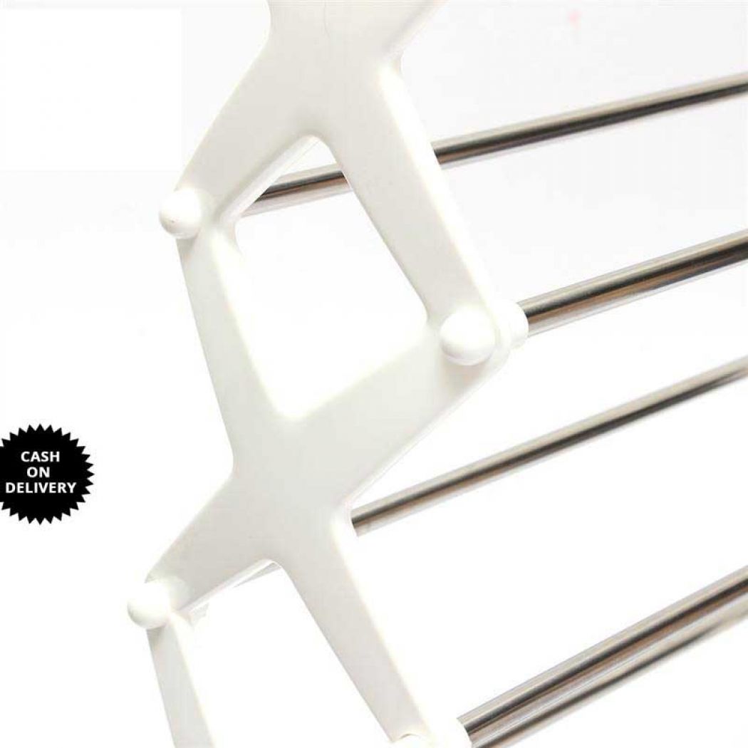 5 Tier 12 Pair Stackable Shoe Rack